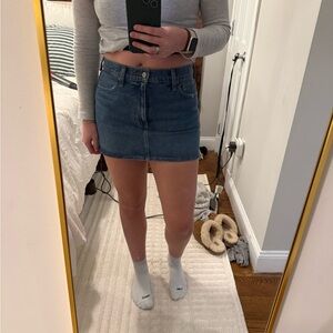 Abercrombie & Fitch Classic Blue Mini Skirt